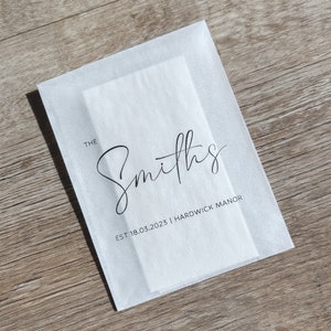 Any Design Personalised Wedding Tissue Packs | Personalised Wedding Confetti Packs | Happy Tears | Confetti Packs | Tissue Packets