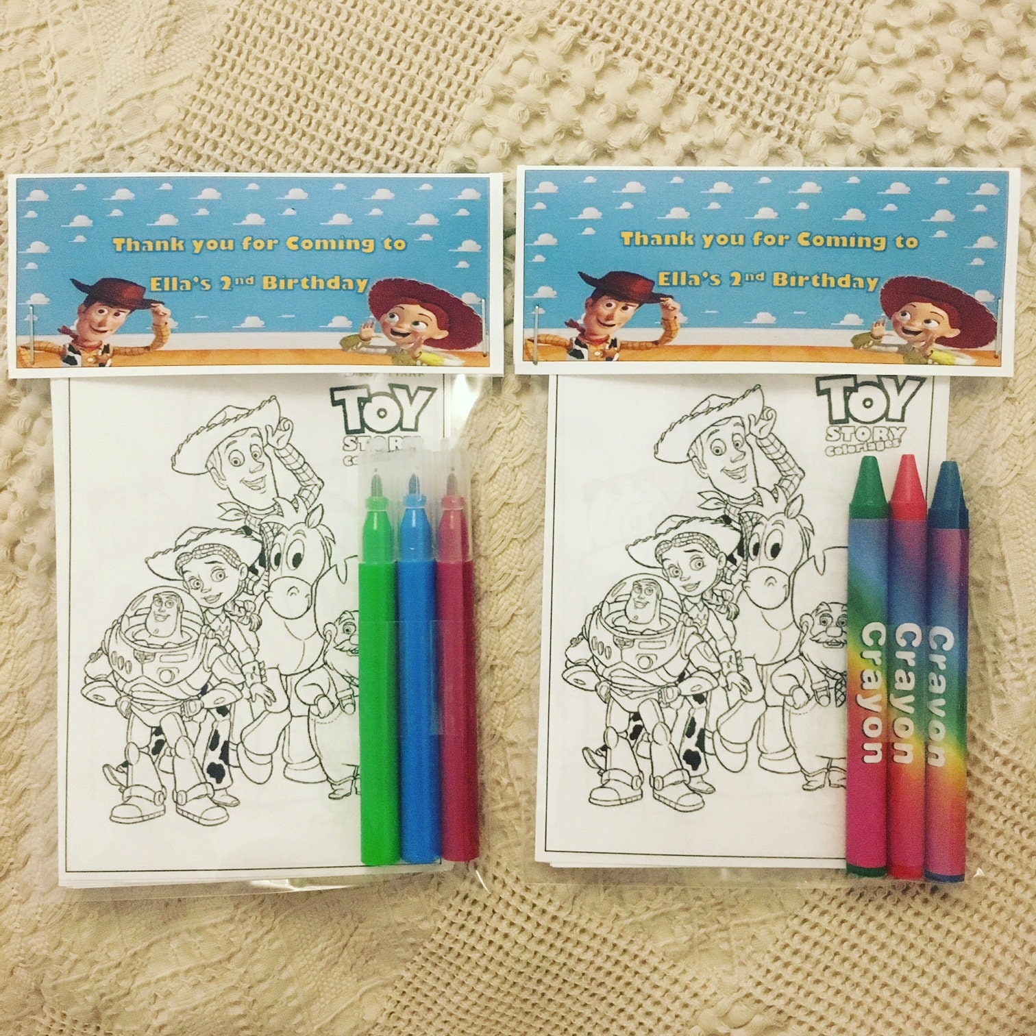 Party Favours Personalised Birthday Party Colouring Packs | Etsy