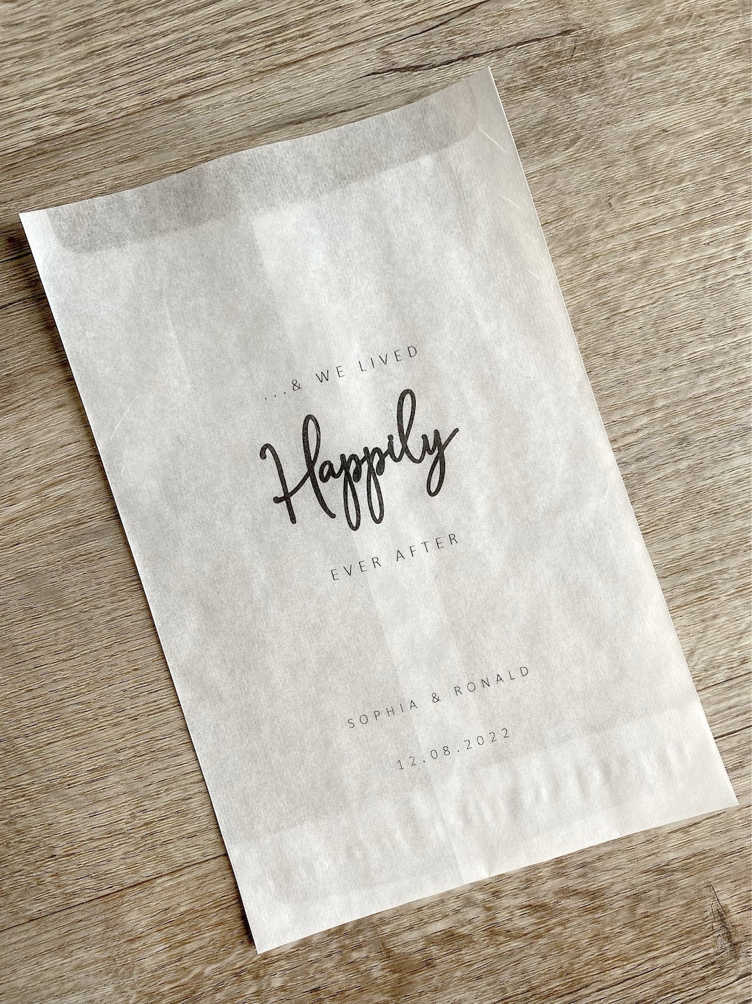 Any Design Personalised Glassine Sweet Bags Cookie Bags Candy Bags Love