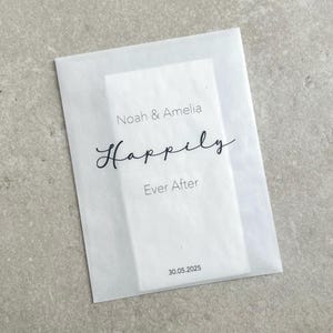 Any Design Personalised Wedding Tissue Packs Pre-Filled with Tissues | Wedding Confetti Packs Happy Tears Confetti Packs Tissue Packets