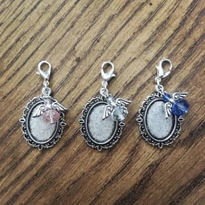 Guardian Angel Memory Oval Wedding Bouquet Memory Photo Charm | Wedding Bouquet Memorial Charm | Button Hole | Bride | Groom | Resin Covers