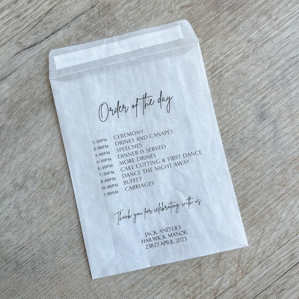 Any Design Personalised Wedding Confetti Packs | Personalised Wedding Tissue Packs | Throw Some Love | Order of Service | Order of the Day