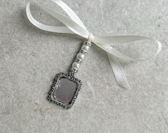 Bridal Bouquet Photo Charm: Wedding Memorial Keepsake