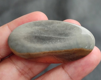 Natural Polychrome Jasper Cabochon, Royal Savannah Jasper Cabochon, Desert Jasper Cabochon, Polychrome Jasper Gemstone, 68 CTS, 53x26x5 MM
