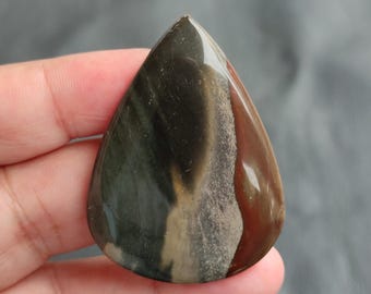 Natural Polychrome Jasper Cabochon, Royal Savannah Jasper Cabochon, Desert Jasper Cabochon, Polychrome Jasper Gemstone, 93 CTS, 51x38x6 MM