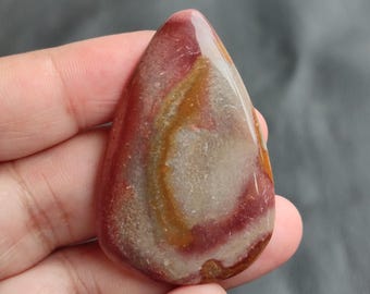 Natural Polychrome Jasper Cabochon, Royal Savannah Jasper Cabochon, Desert Jasper Cabochon, Polychrome Jasper Gemstone, 75 CTS, 51x33x6 MM