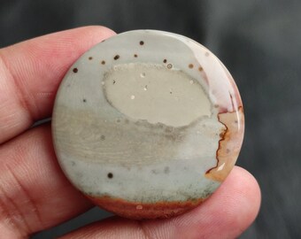 Natural Polychrome Jasper Cabochon, Royal Savannah Jasper Cabochon, Desert Jasper Cabochon, Polychrome Jasper Gemstone, 55 CTS, 37x37x5 MM