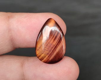Natural Tiger Eye Cabochon, Blue Tiger Eye Cabochon, Multi Tiger Eye Cabochon, Tiger's Eye Gemstone, 8 CTS, 20x13x4 MM.