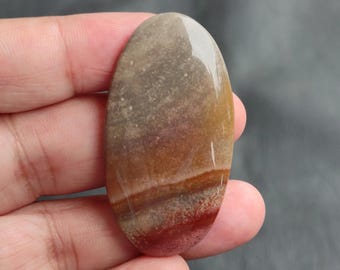 Natural Polychrome Jasper Cabochon, Royal Savannah Jasper Cabochon, Desert Jasper Cabochon, Polychrome Jasper Gemstone, 63 CTS, 50x27x6 MM