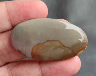 Natural Polychrome Jasper Cabochon, Royal Savannah Jasper Cabochon, Desert Jasper Cabochon, Polychrome Jasper Gemstone, 56 CTS, 46x25x6 MM