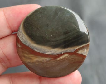 Natural Polychrome Jasper Cabochon, Royal Savannah Jasper Cabochon, Desert Jasper Cabochon, Polychrome Jasper Gemstone, 84 CTS, 42x42x5 MM