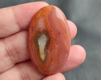 Natural Polychrome Jasper Cabochon, Royal Savannah Jasper Cabochon, Desert Jasper Cabochon, Polychrome Jasper Gemstone, 56 CTS, 45x27x6 MM