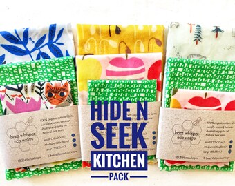 Kitchen Pack - Hide n Seek (Pack of 3 - Small 20x20cm, Medium 28x28cm, Large 35x35cm)