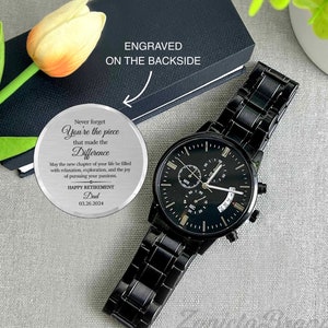 Engraved retirement watches sales