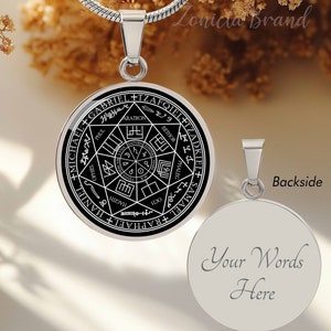 Seal of Seven 7 Archangels Talisman Pendant,  Talisman Sigil Seal of Seven 7 Archangels, Talisman for Him, Amulet Jewelry