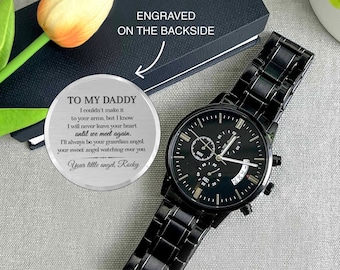 Miscarriage Gift for Dad, Fathers Day Watch for Daddy from Baby in Heaven, Bereaved Dad/Baby Loss Keepsake, Watch for Daddy from Angel Baby