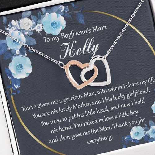 Boyfriends Mom Mother's Day Gift on Card Boyfriends Mom Etsy