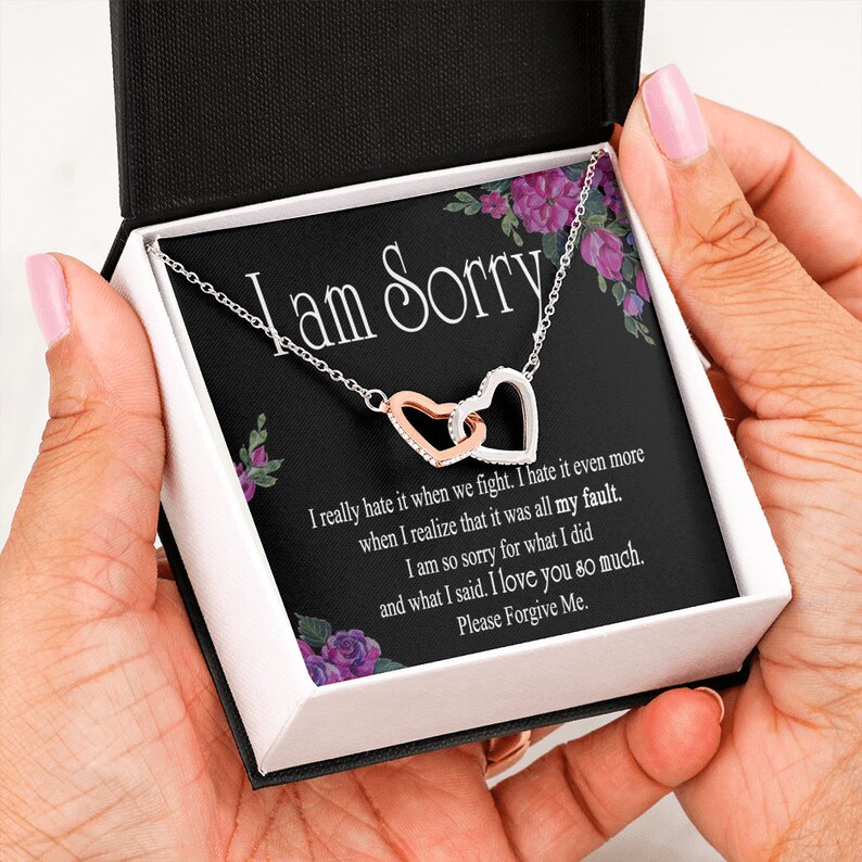 Apology Gift for Her Girlfriend Apologygift Interlocking Etsy