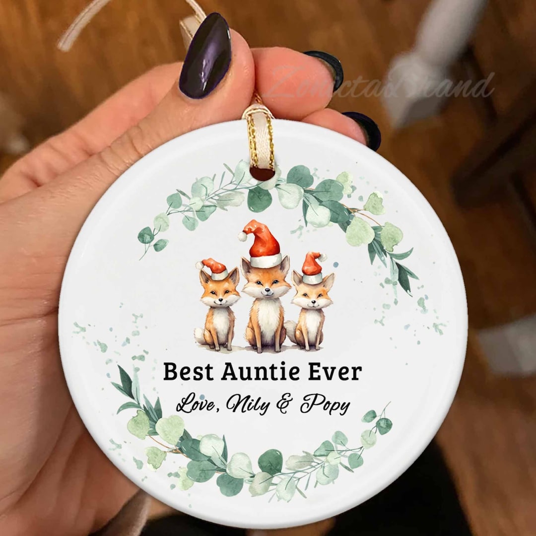Personalized Ornament for Auntie From Baby, Aunt Christmas Ornament ...