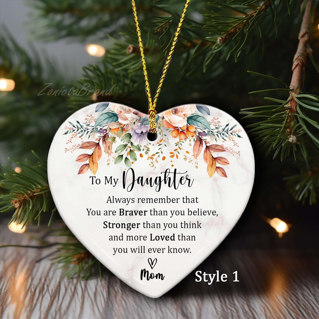 For Daughter Gift, Daughter Ornament Keepsake Gift From Mom/dad/parents, 2023 Christmas Gift