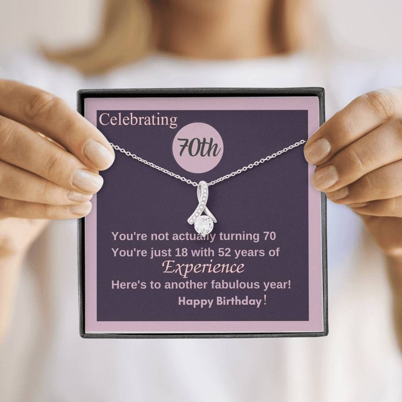 Presents For Mum 70th Birthday
 70th Birthday Gift for Mom 70th Birthday Alluring Necklace Etsy