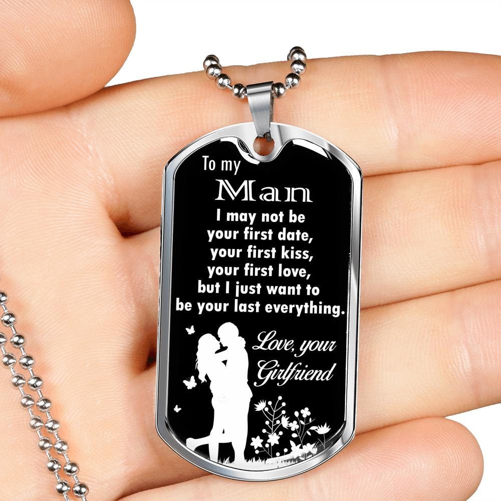 Dropship 2Pcs Stainless Tag Necklace Military Keychain For Men Army Dog Tags  Pendant Inspirational Words Beads Ball Chain Necklace Silver Tone to Sell  Online at a Lower Price