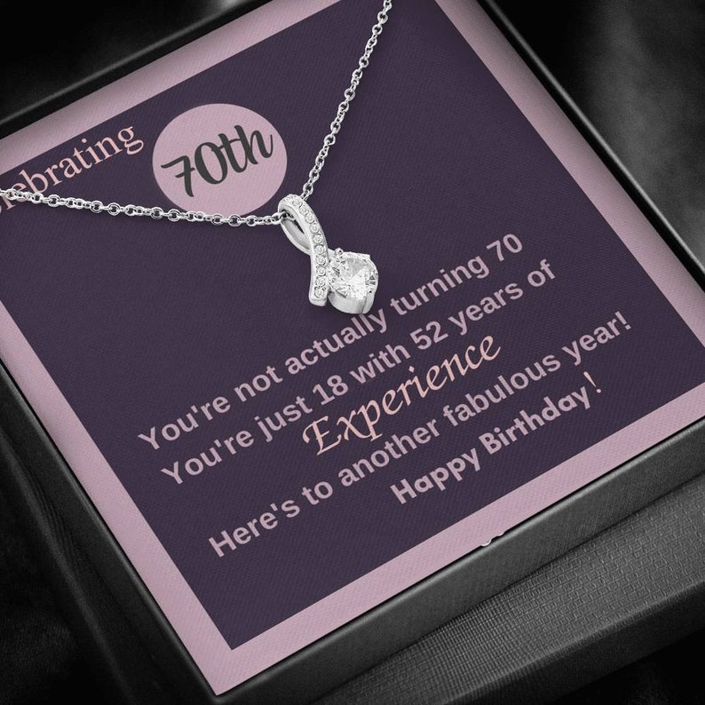 Presents For Mum 70th Birthday
 70th Birthday Gift for Mom 70th Birthday Alluring Necklace Etsy