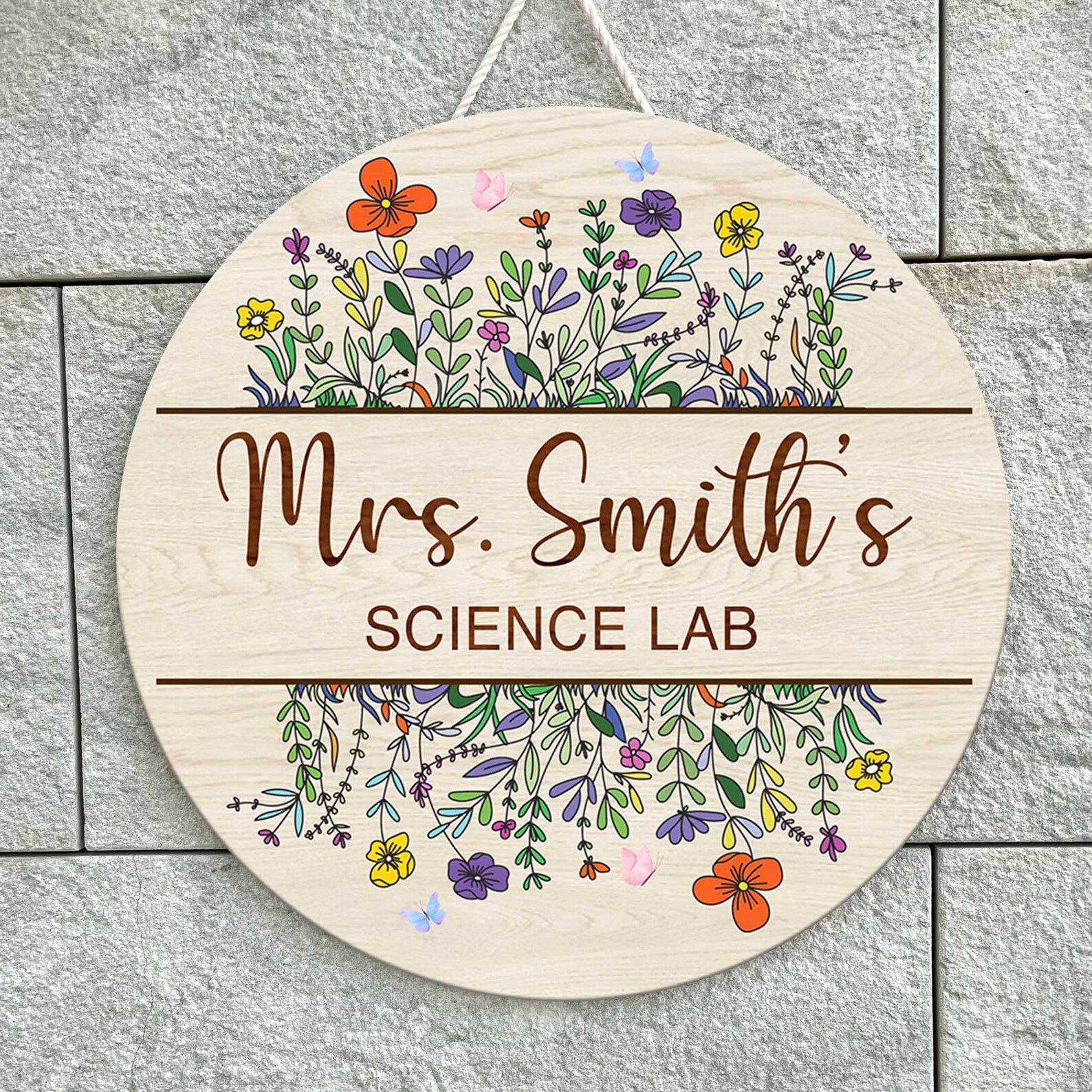 Science Teacher Name Door Sign, Custom Science Lab Decor for Teacher ...