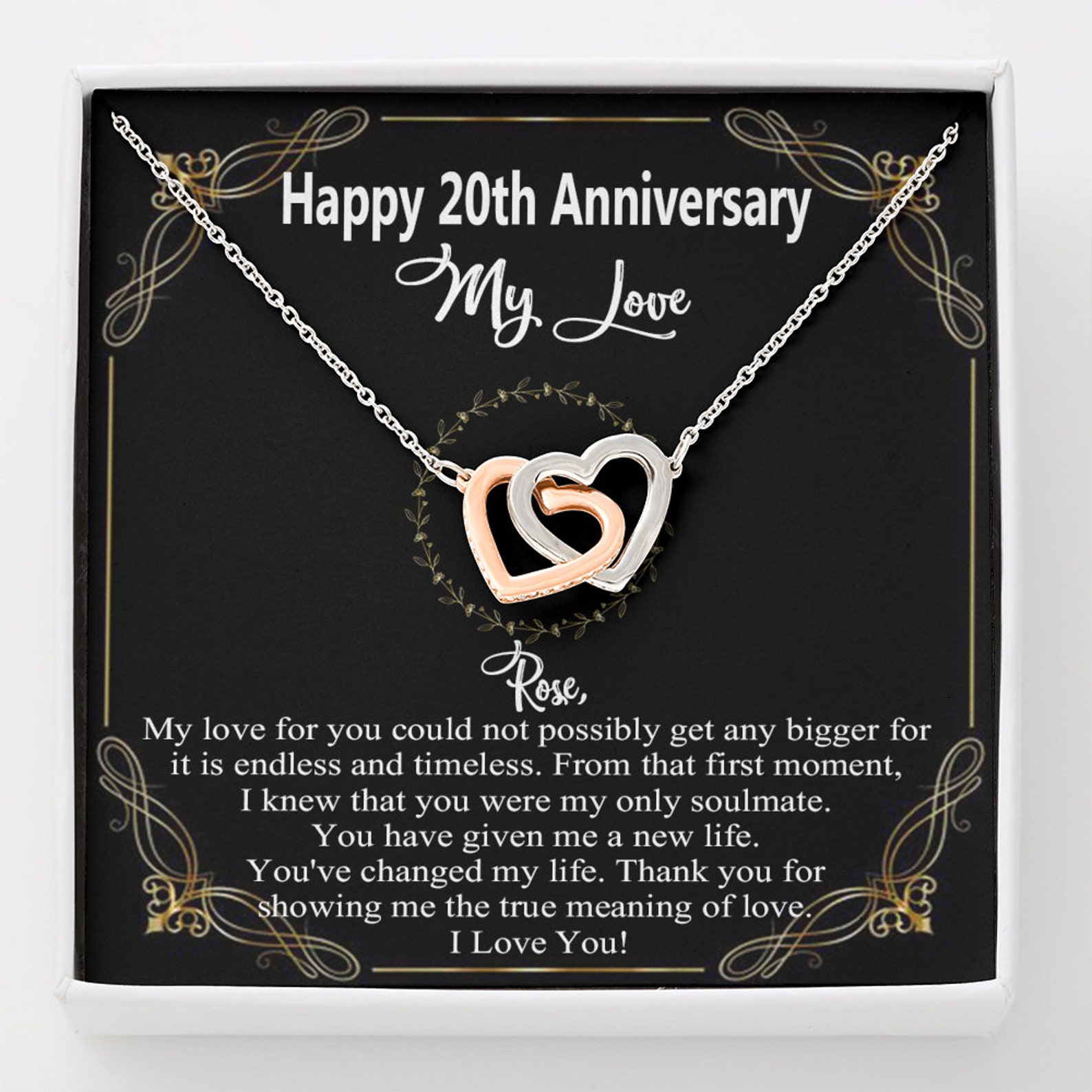 20th Wedding Anniversary Gift for Wife 20 Year Anniversary Etsy UK