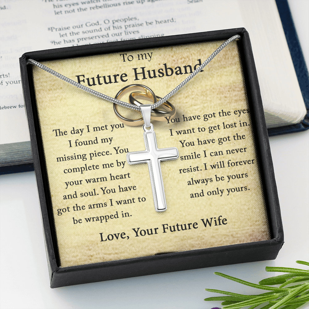 Future Husband Gift Gifts for Fiance Him Cross Necklace for Etsy