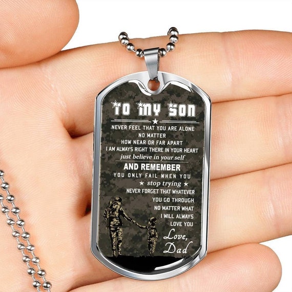 Dad - Fatherhood - Military Dog Tag Chain Necklace – The Gift Eternal