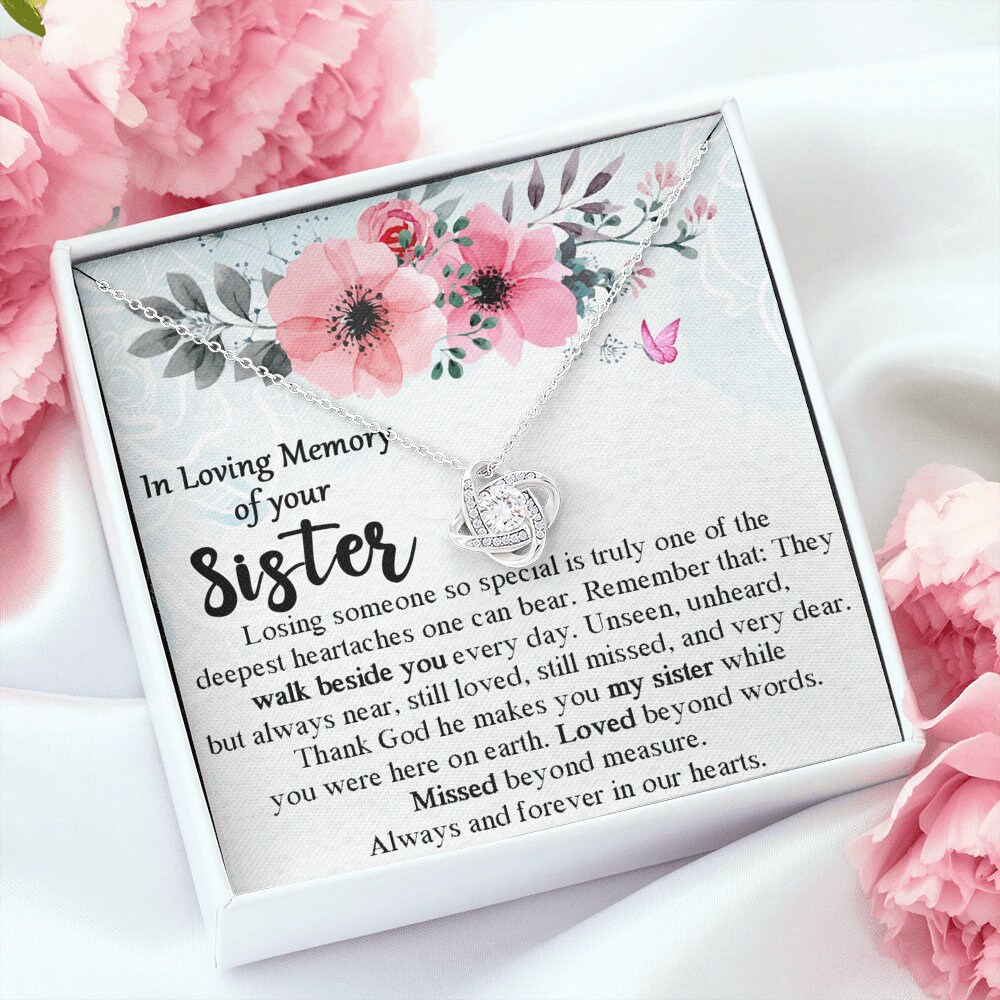 Loss of Sister Gift Necklace Memorial Gift for Loss of Sister Etsy UK