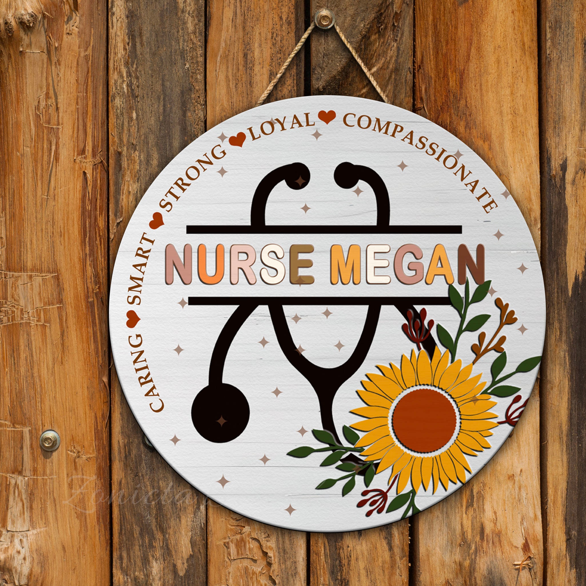 Personalized Nurse Door Hanger, Special Gift for New Nurse, Nurse Door ...