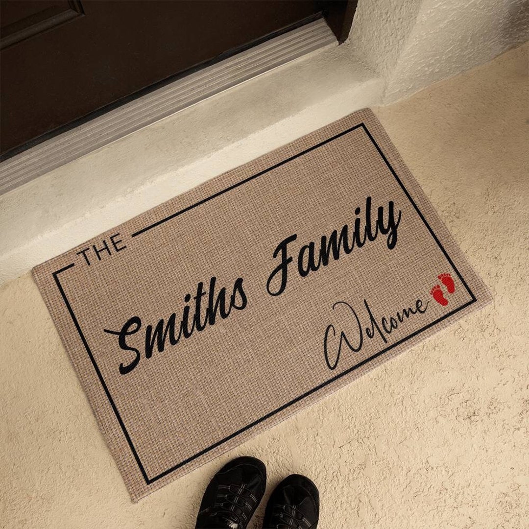 Custom Door Mat, Outdoor Mat, Personalized Front Door Mat