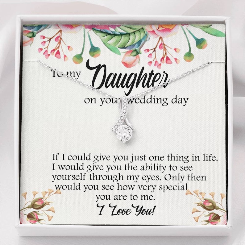 Daughter Wedding Day Card Daughter Gift from Mom on