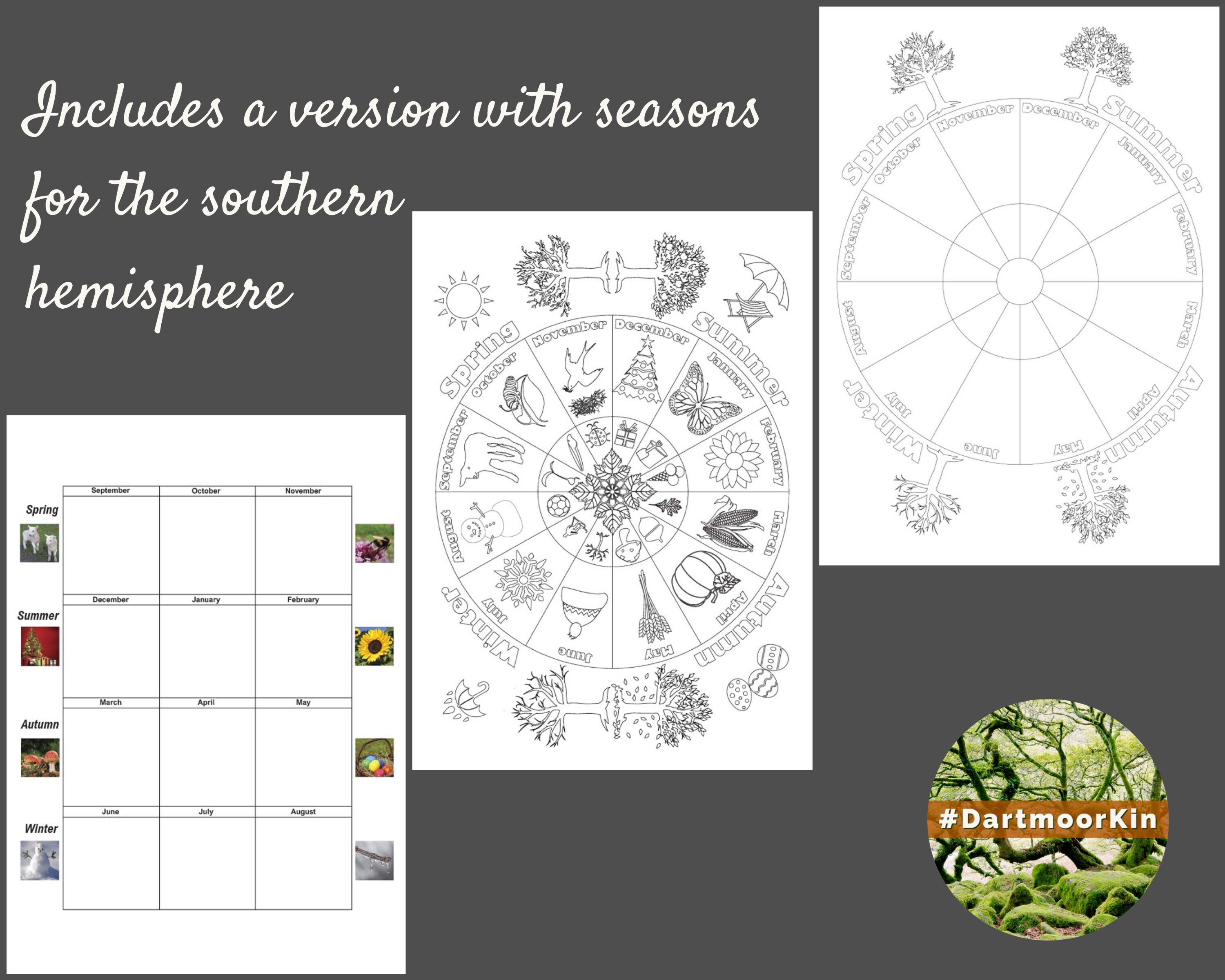 Phenology wheels 40 page guide with tips &amp; templates nature | Etsy