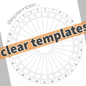 Weather &amp; Moon Study Monthly Phenology Wheel Templates - Etsy