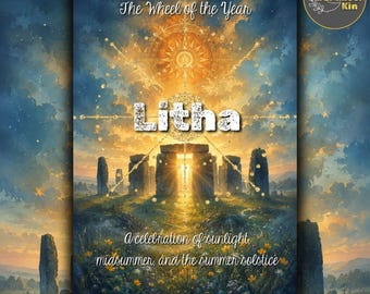 Pack imprimable Litha | Solstice d'été | roue de l'année à imprimer pour les enfants en plein été | Téléchargement PDF