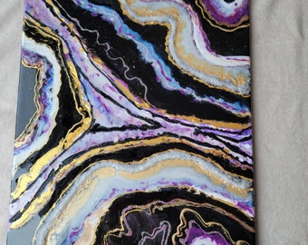 Resin Painting/ Resin Wall Art / Modern Art / Home Decor/ Resin Art/ Luxury Wall Art / Eposy Resin Art