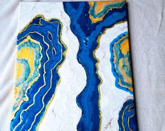 Resin Painting/ Resin Wall Art / Modern Art / Home Decor/ Resin Art/ Luxury Wall Art / Eposy Resin Art Active