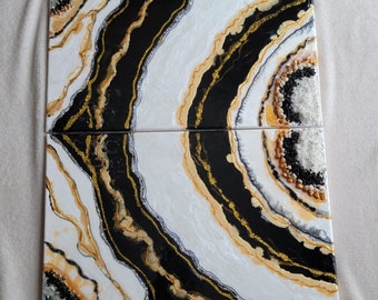 Resin Painting/ Resin Wall Art / Modern Art / Home Decor/ Resin Art/ Luxury Wall Art / Eposy Resin Art Active Active