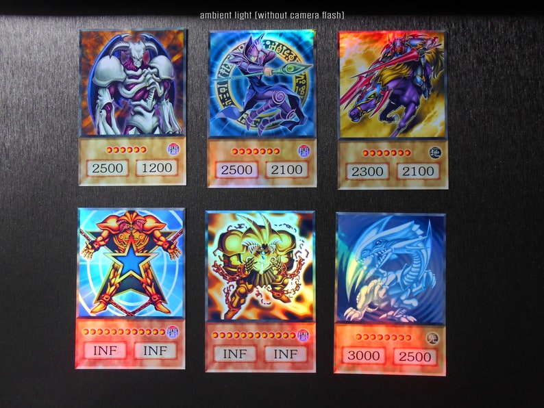 Build Your Deck Holographic Anime Cards Orica Yugioh Cards Etsy