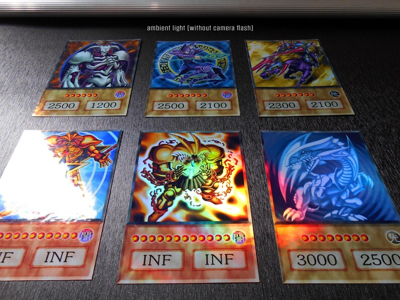 Build Your Deck Holographic Anime Cards Orica Yugioh Cards Etsy