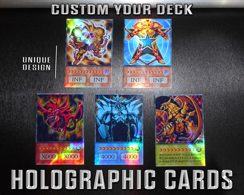 Build Your Deck Holographic Anime Cards Orica Yugioh Cards Etsy