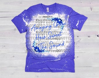 Amazing Grace PNG | Christian Shirt Design | Faith Based Sublimation File | Inspirational Hymn Graphic | DTF DTG Transfer Download