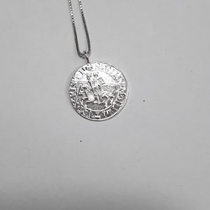 Knights Templar medal in silver