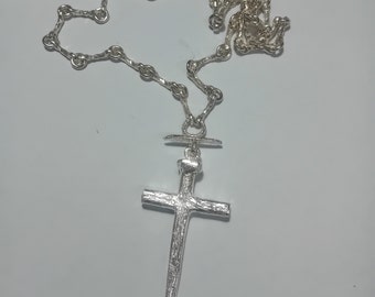 Croix à clous crucifix en argent 925