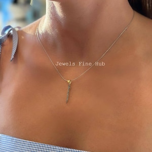 Designer Pendant Necklace 925 Solid Sterling Silver Natural Pave Diamond Anniversary Gift Wedding Gift for her Fine Handmade Pendant Jewelry