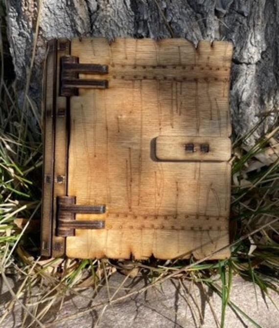 DnD Wood Book Handmade Laser Cut Book Box Lock Closure Etsy
