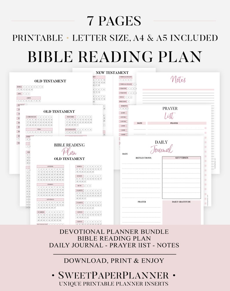 Bible Reading Log Plan